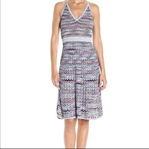 BCBG Max Azria 70s style halter dress